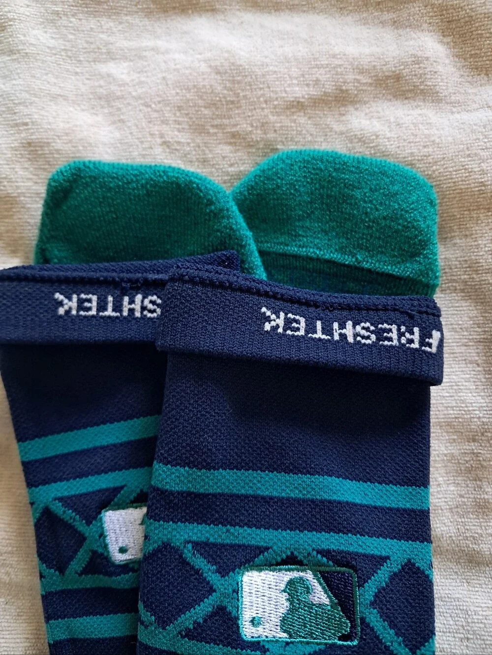 Stance Seattle Mariners Socks MLB Team Issued #57 Seattle Skyline Space Needle